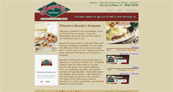 Desktop Screenshot of benedicts-restaurant.com